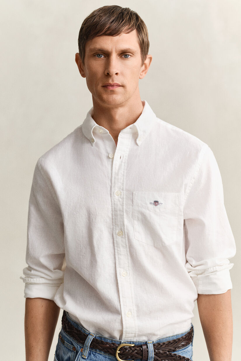 Chemise en lin m&eacute;lang&eacute;