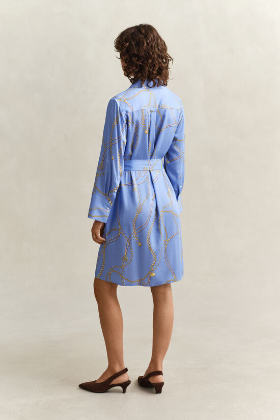 Robe-chemise &agrave; ceinture