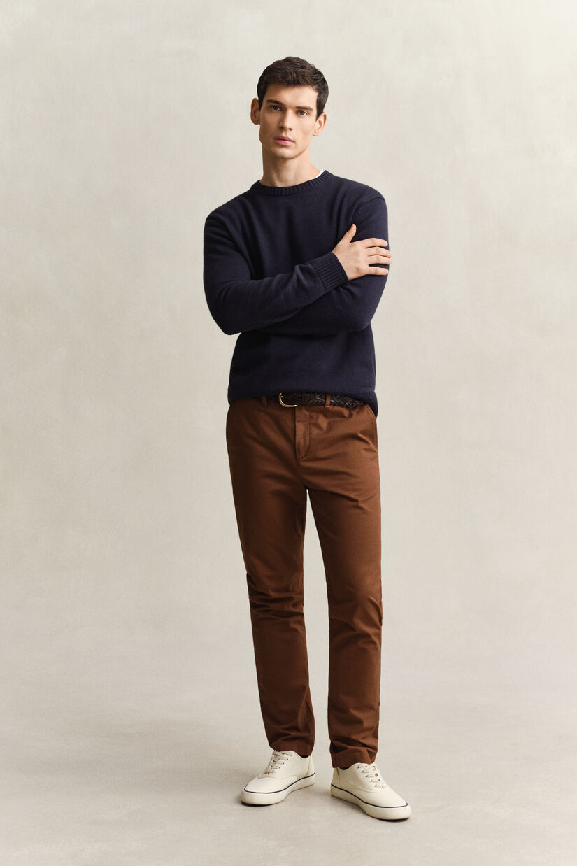 Pantalon chino classique coupe slim