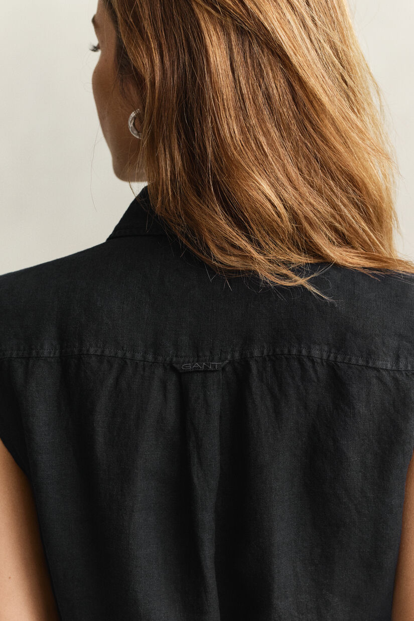 Robe sans manches en lin