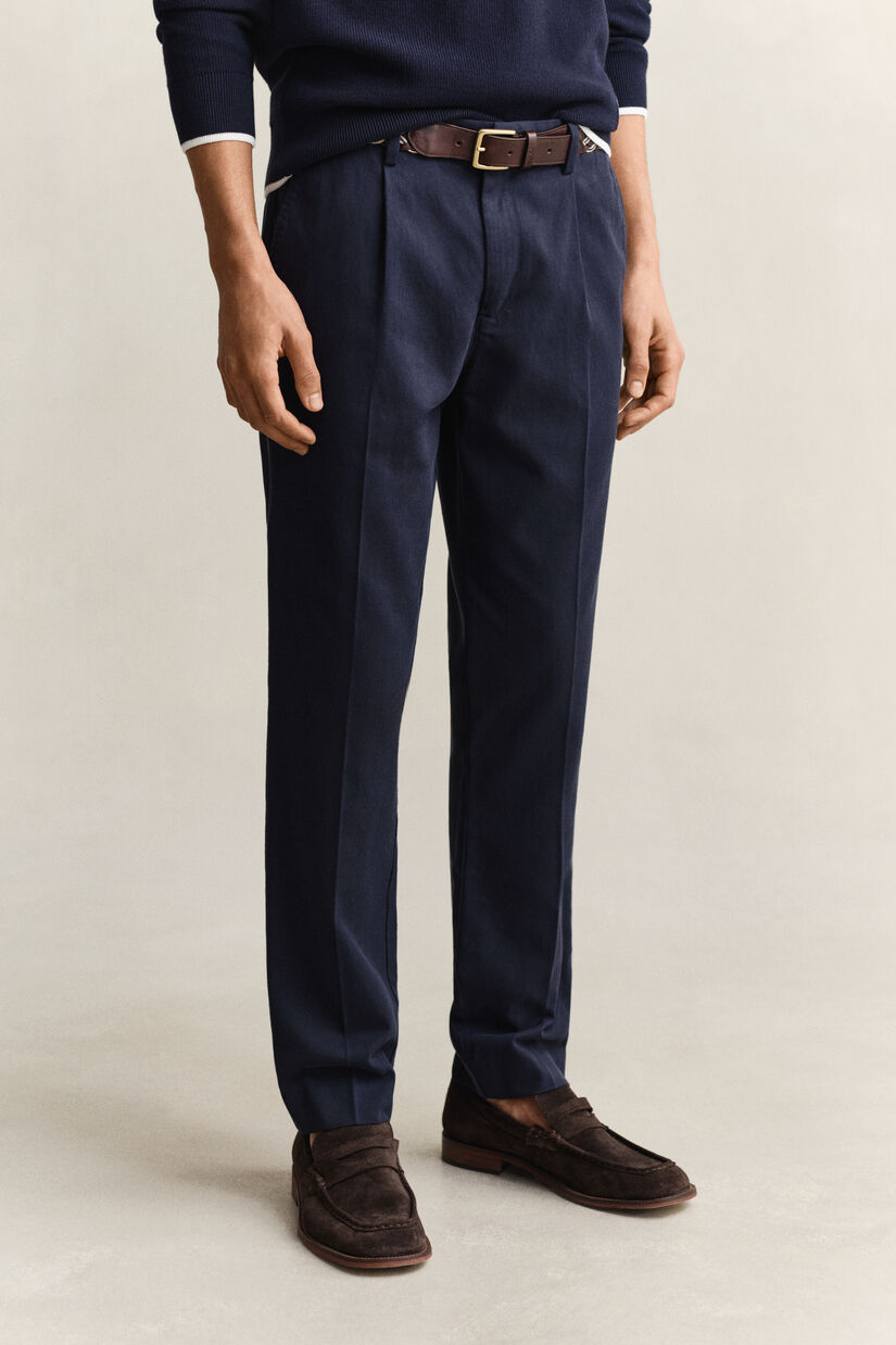Pantalon en lyocell m&eacute;lang&eacute;