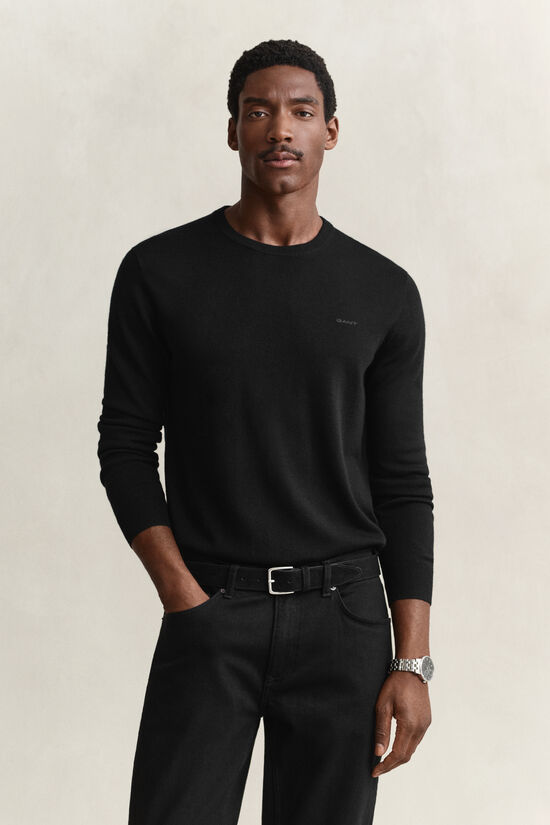 Pull col rond en laine m&eacute;rinos
