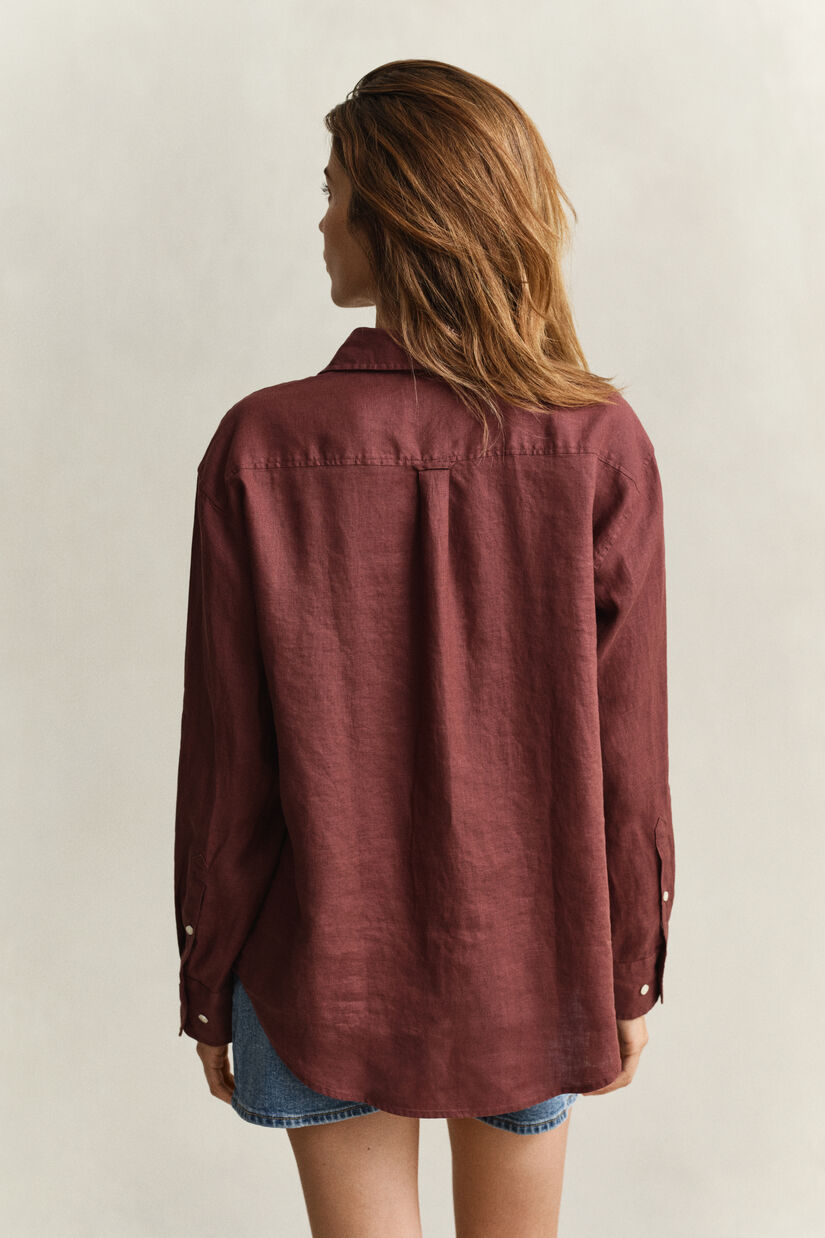 Chemise relaxed fit en lin