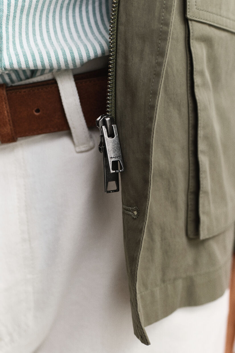 Veste &agrave; quatre poches en coton