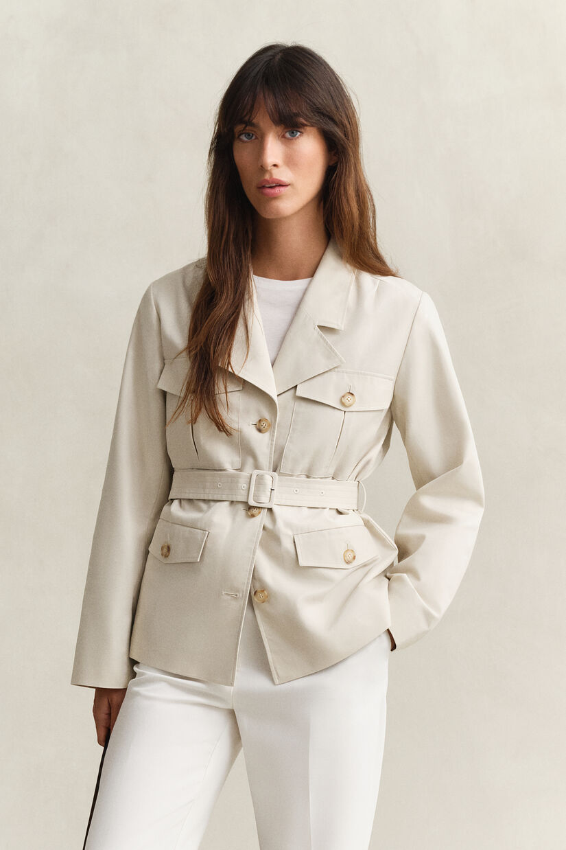 Veste style militaire avec ceinture