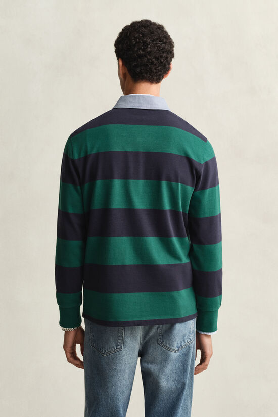 Heavy Rugger &agrave; rayures avec col en chambray