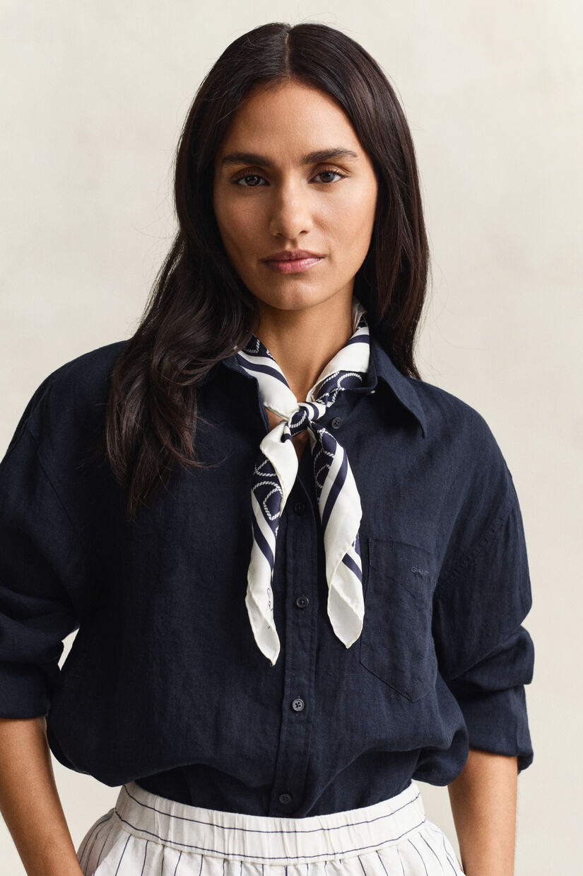 Foulard en soie avec monogramme