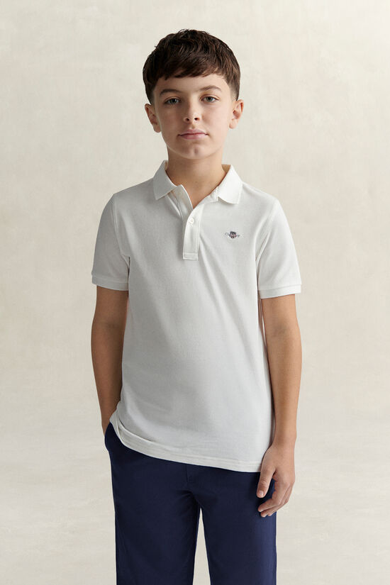Polo en coton piqu&eacute; Shield Ado