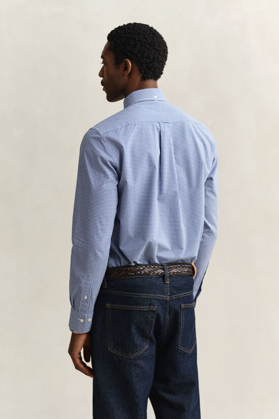 Chemise vichy en popeline classique