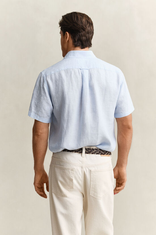 Chemise &agrave; manches courtes en lin