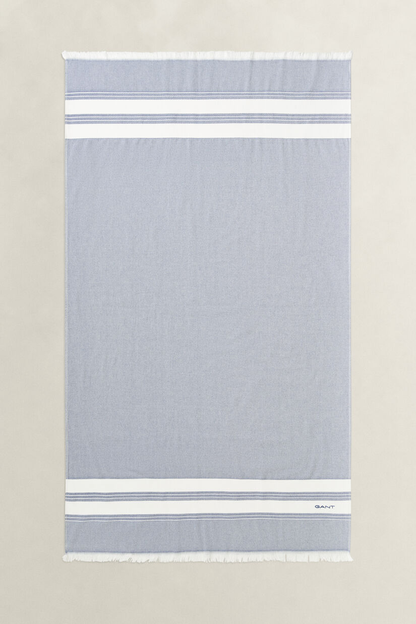 Serviette de plage &agrave; rayures Hammam