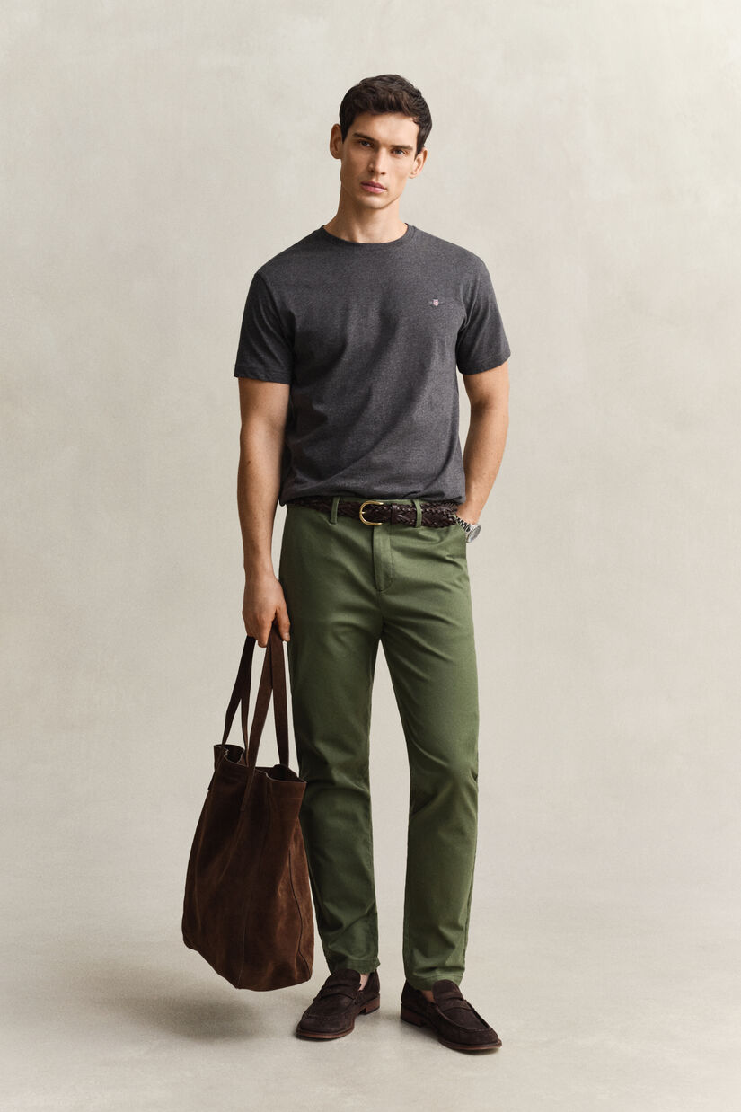 Pantalon chino &eacute;l&eacute;gant coupe slim