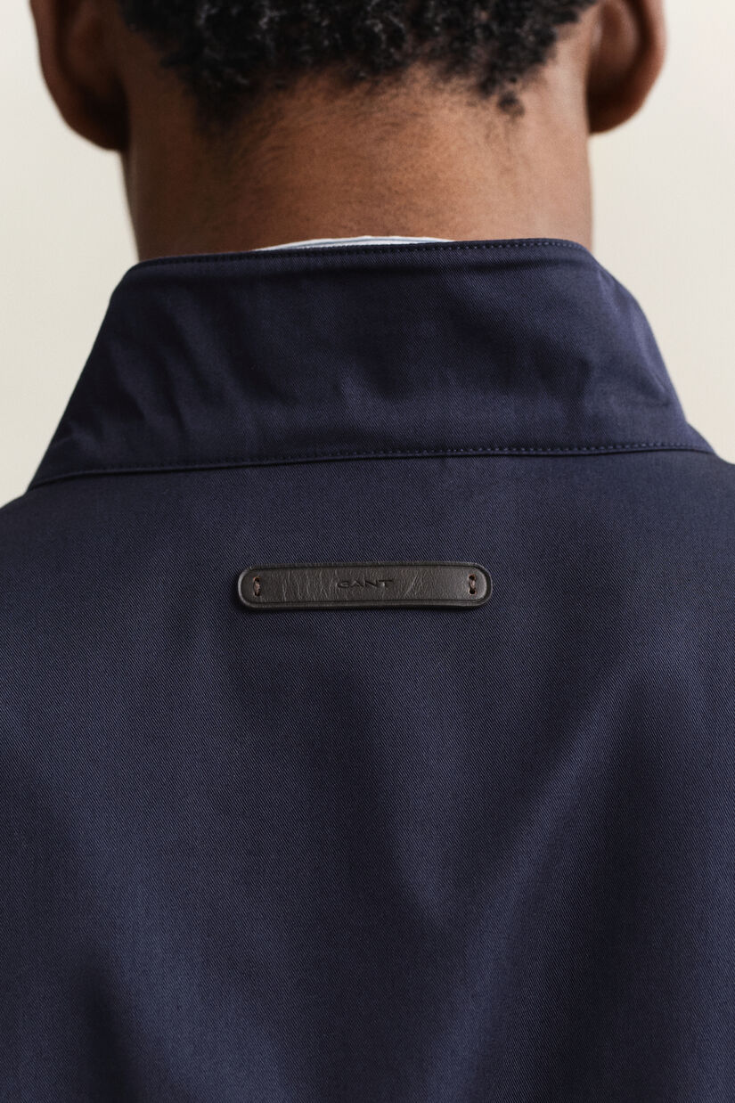 Veste Harrington en coton m&eacute;lang&eacute;
