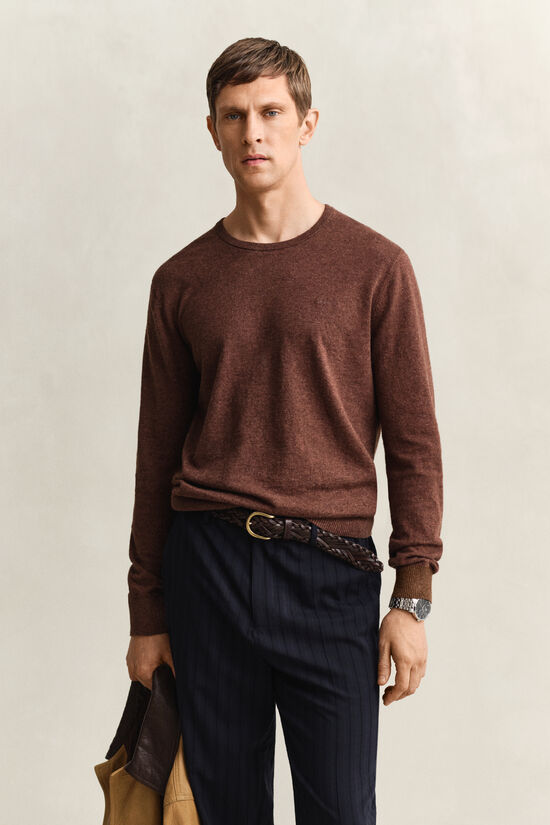 Pull en coton m&eacute;lang&eacute; flamm&eacute;