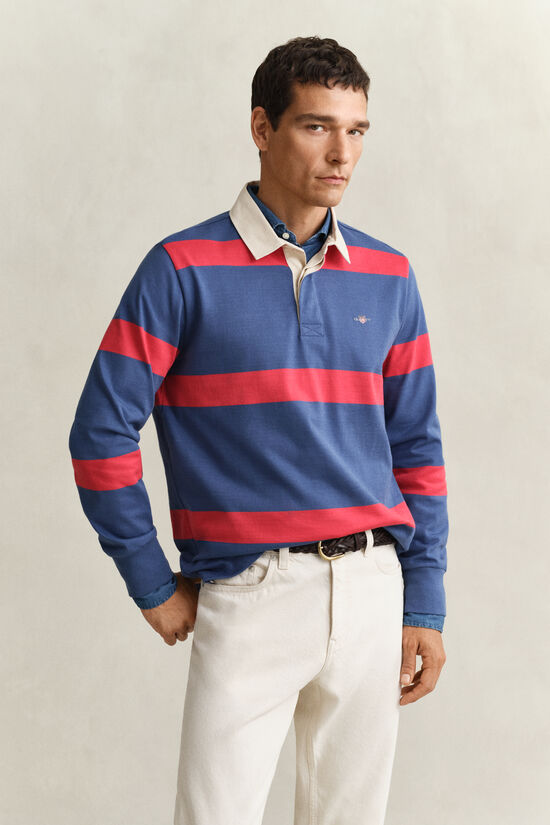 Polo Rugger &agrave; rayures