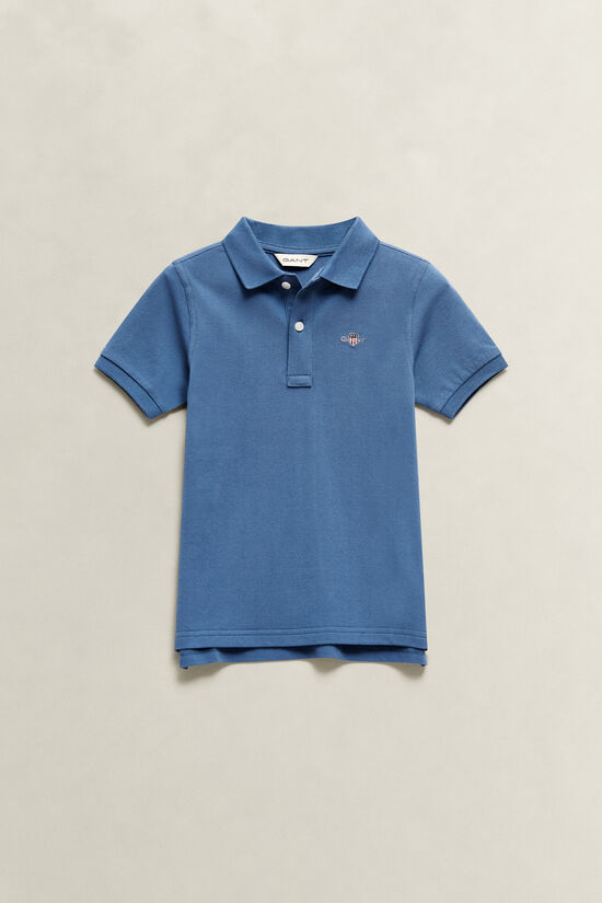 Polo en coton piqu&eacute; Shield Enfant