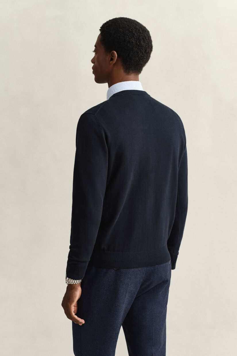 Pull col rond en coton