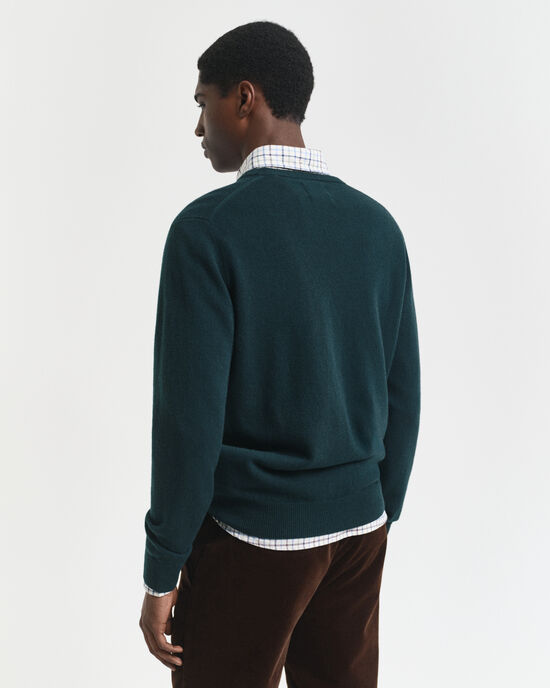 Pull col V en laine d'agneau ultrafine
