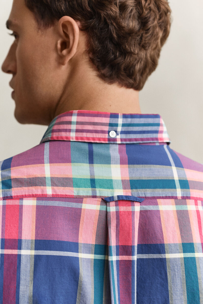 Chemise &agrave; carreaux madras