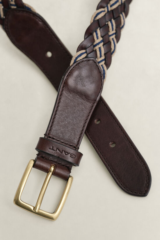 Ceinture tress&eacute;e multicolore