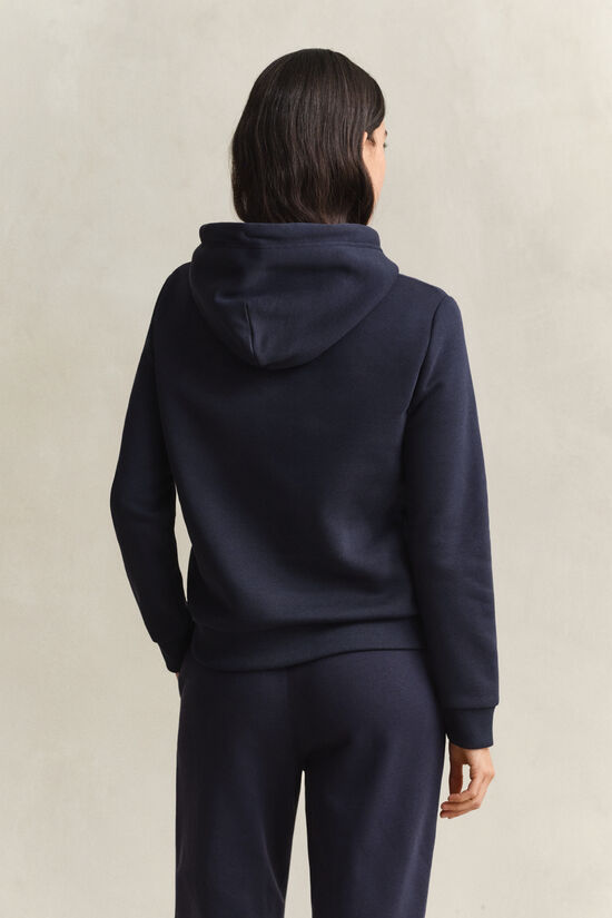 Sweat &agrave; capuche avec &eacute;cusson ton sur ton