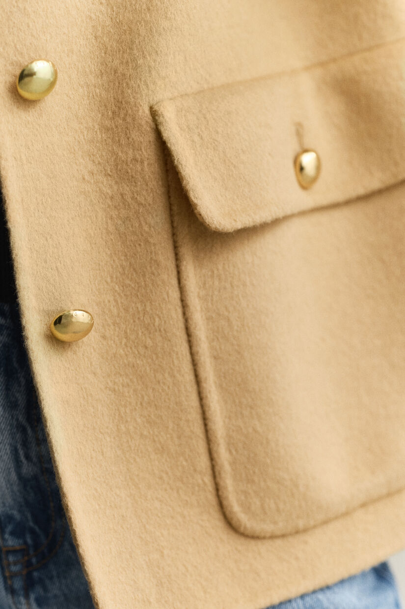 Veste cousue main