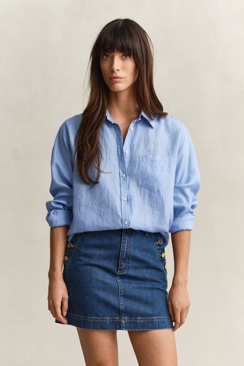 Chemise relaxed fit en lin