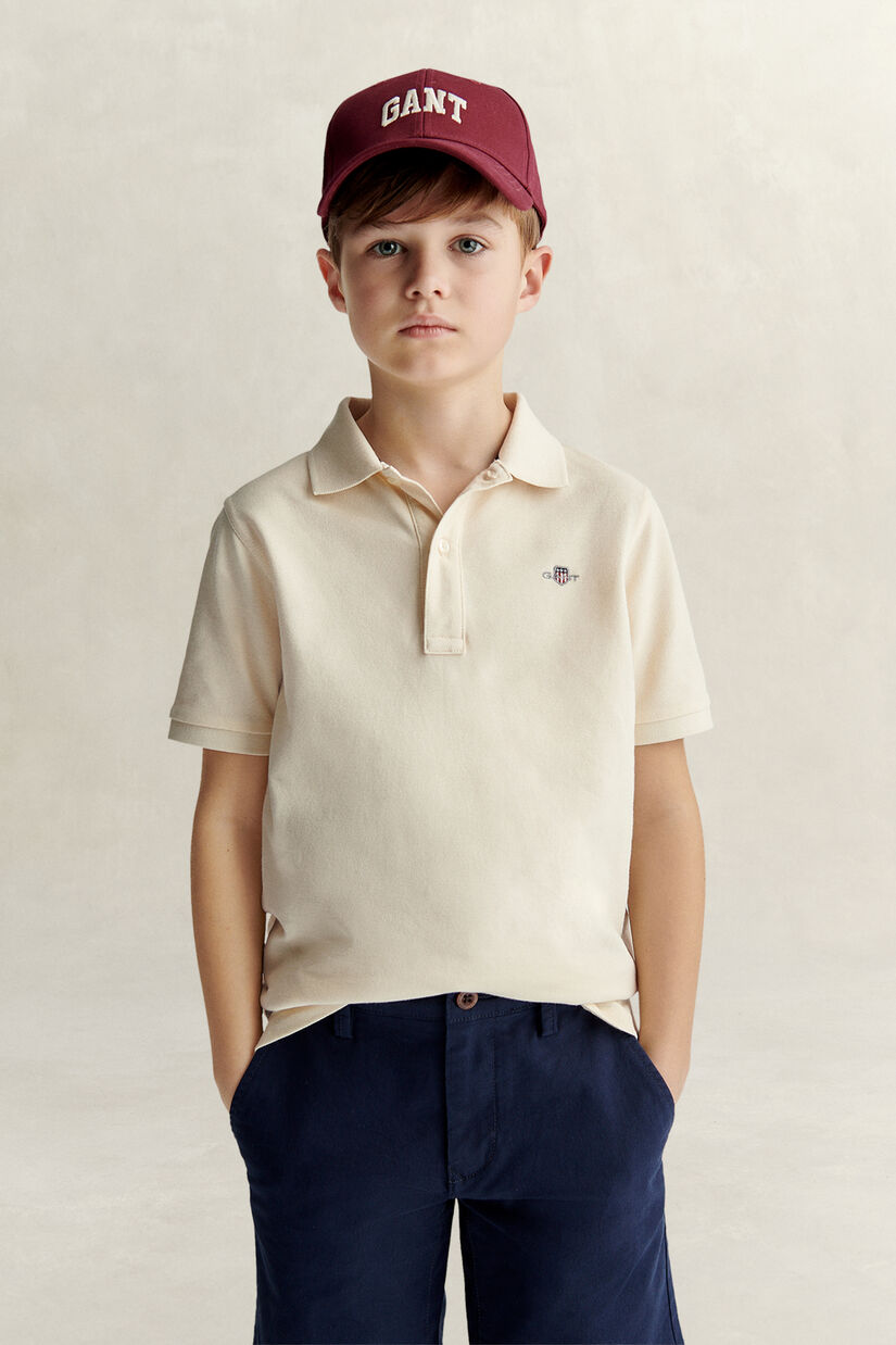 Polo en coton piqu&eacute; Shield Ado