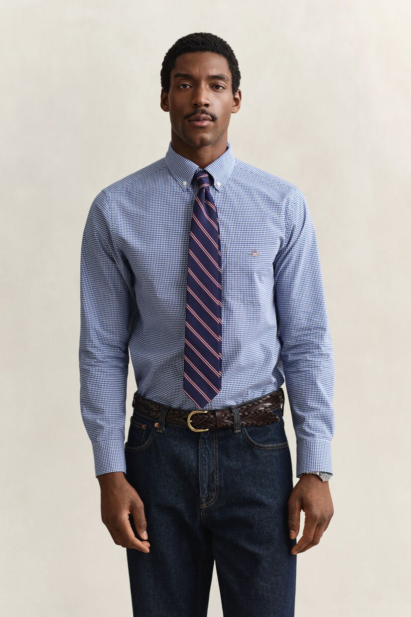 Chemise vichy en popeline classique