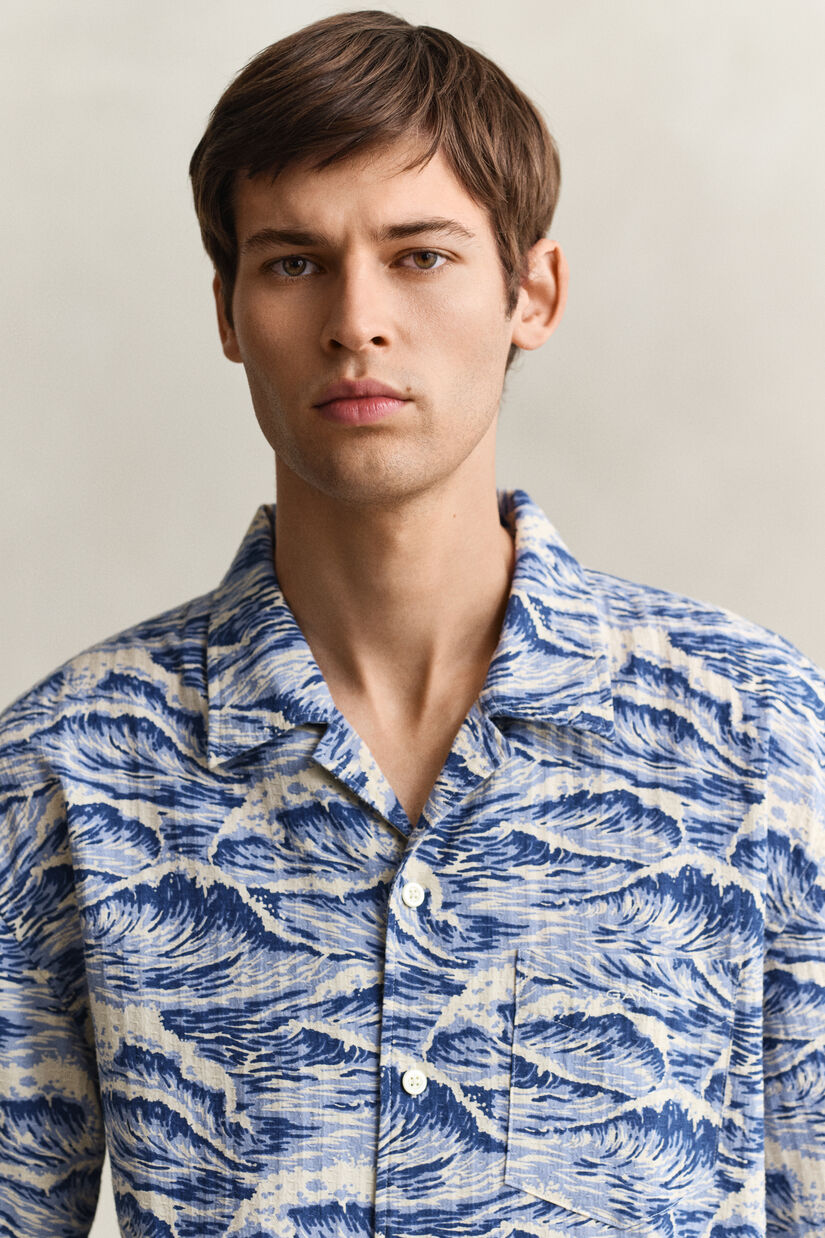 Chemise &agrave; manches courtes avec imprim&eacute;