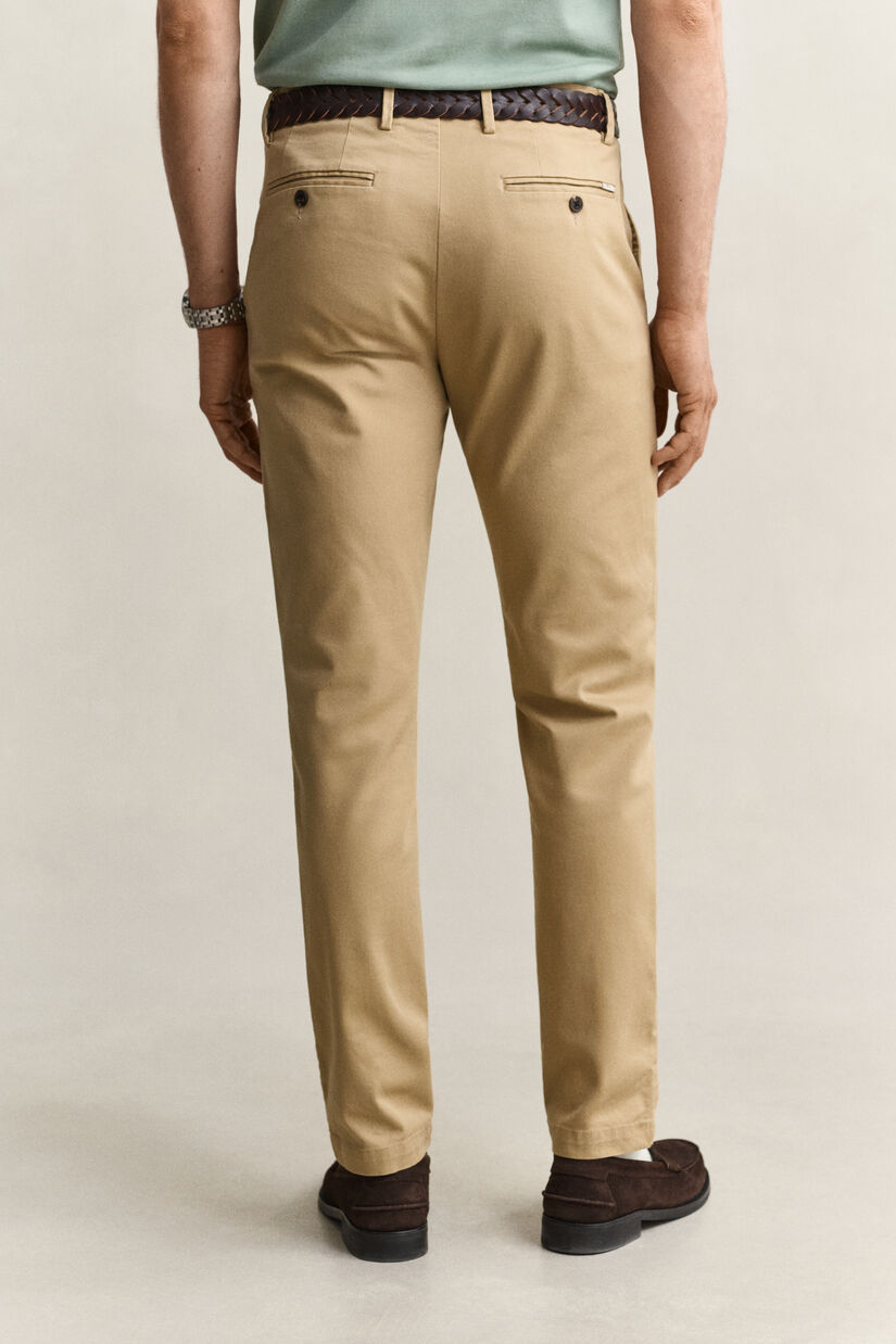 Pantalon chino &eacute;l&eacute;gant coupe slim