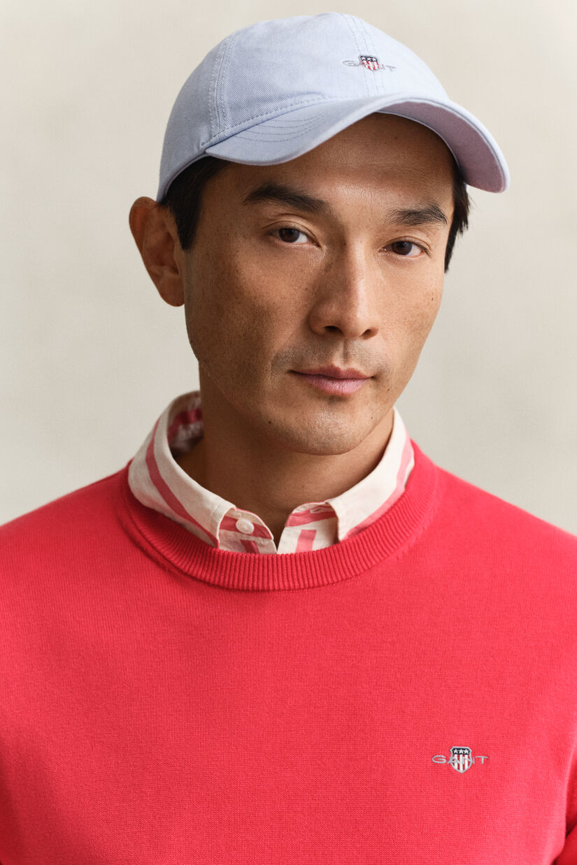 Pull col rond en coton