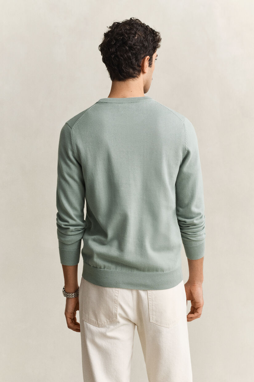 Pull col rond en coton