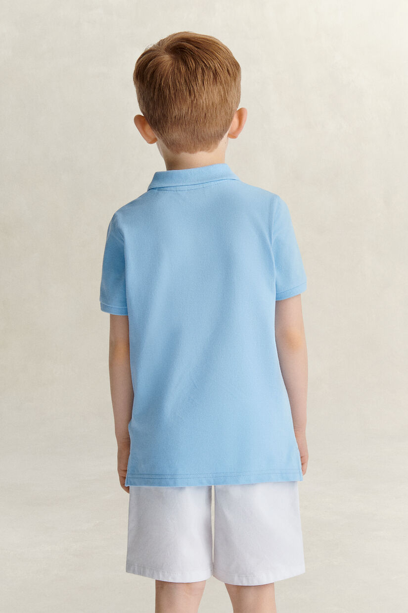 Polo en coton piqu&eacute; Shield Enfant