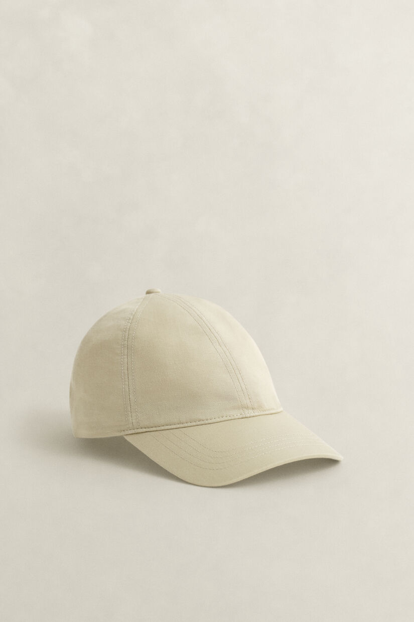 Casquette en lin m&eacute;lang&eacute;