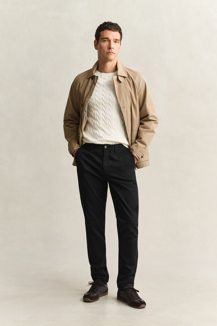 Pantalon chino classique coupe slim