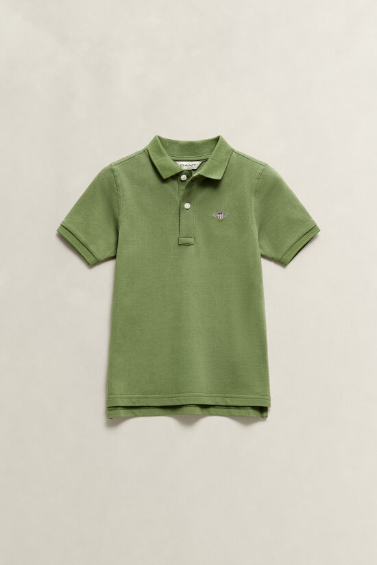 Polo en coton piqu&eacute; Shield Enfant