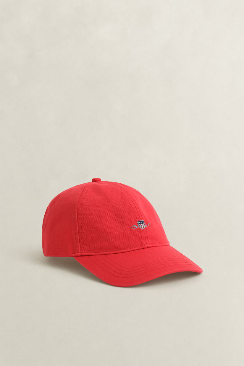 Casquette en serg&eacute; de coton avec &eacute;cusson
