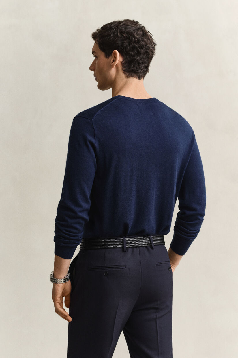 Pull col rond en laine m&eacute;rinos