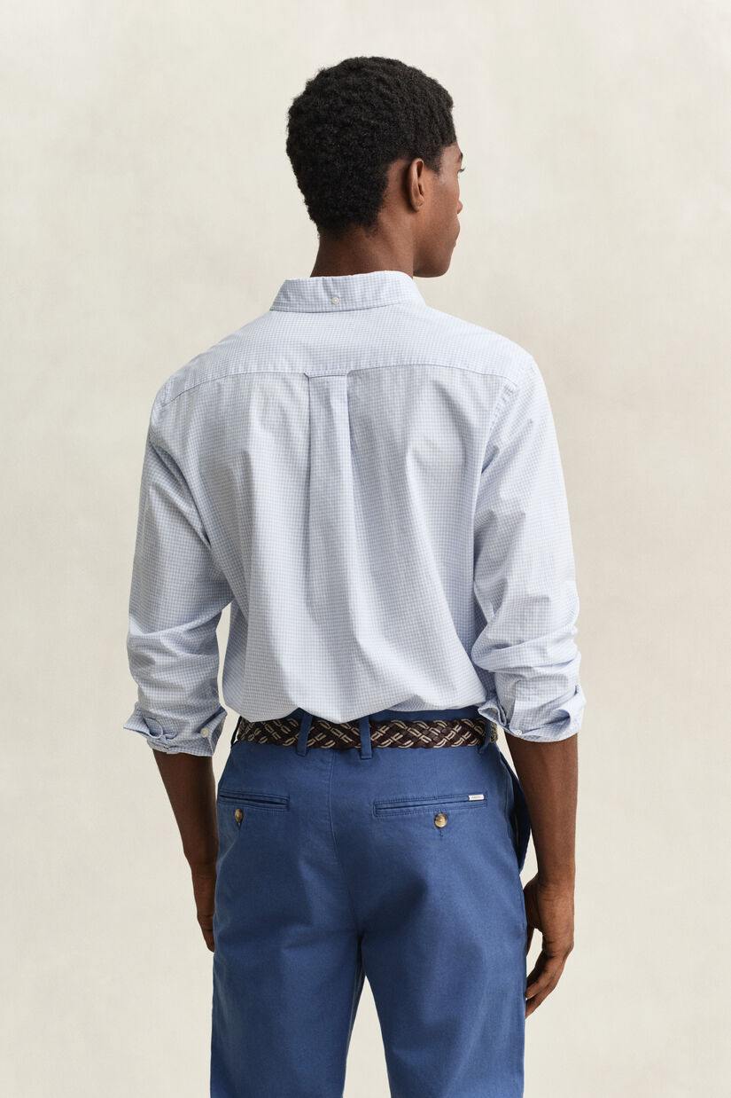 Chemise vichy en popeline classique