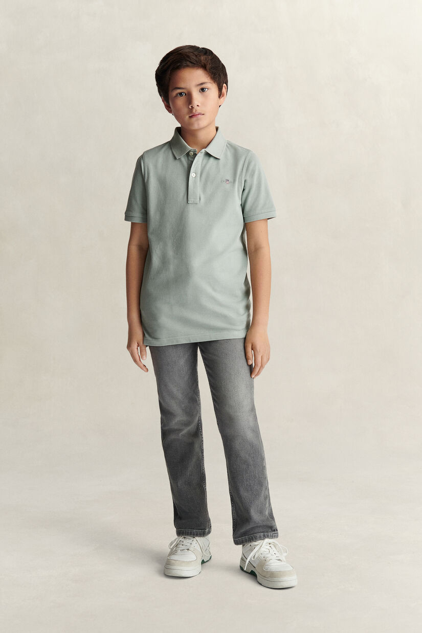 Polo en coton piqu&eacute; Shield Ado