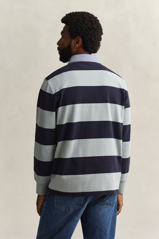 Heavy Rugger &agrave; rayures avec col en chambray