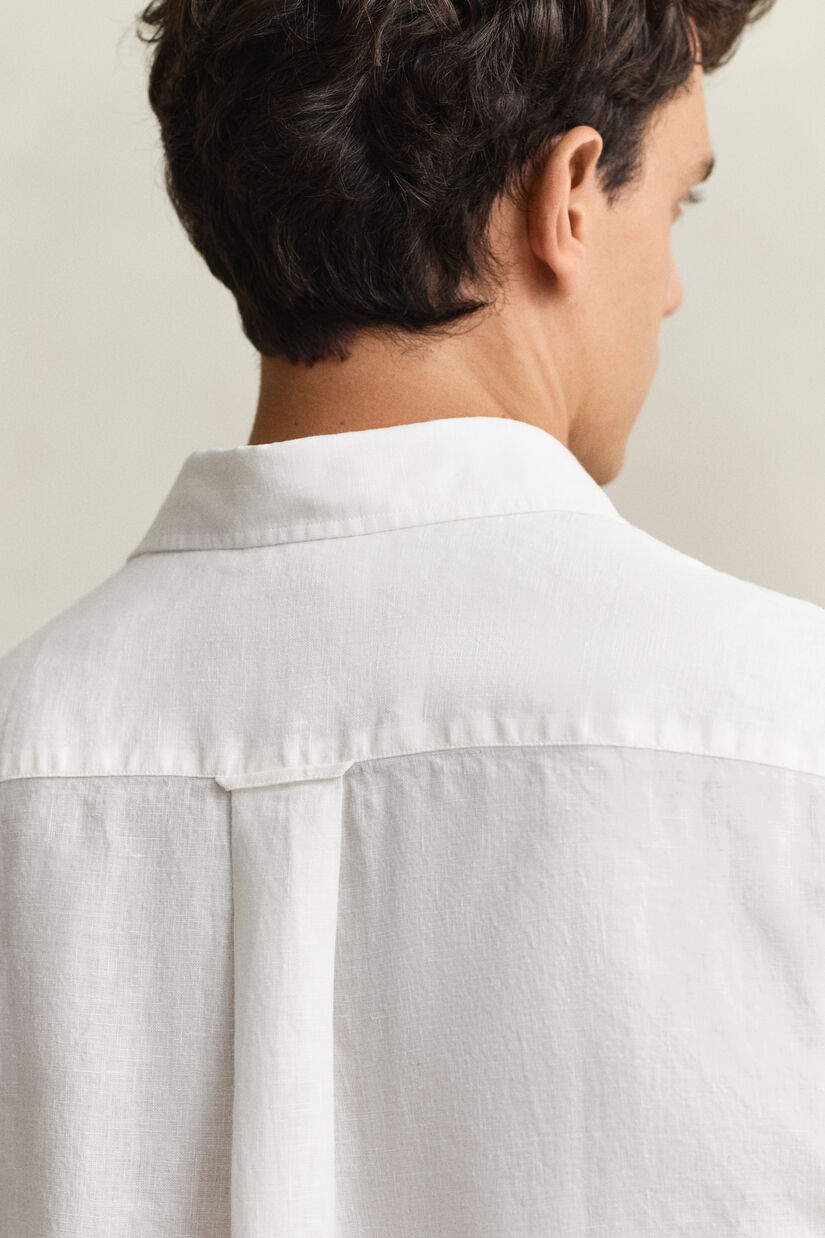 Chemise &agrave; manches courtes en lin