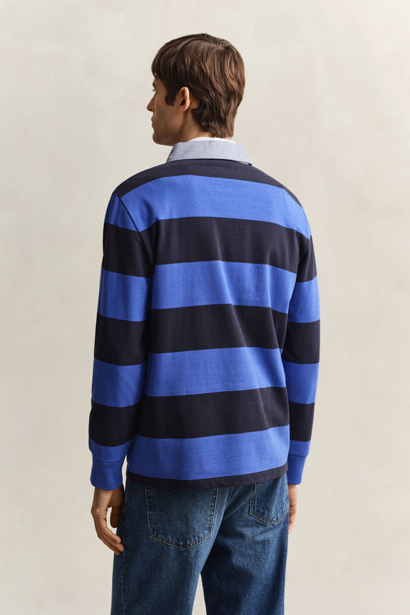 Heavy Rugger &agrave; rayures avec col en chambray
