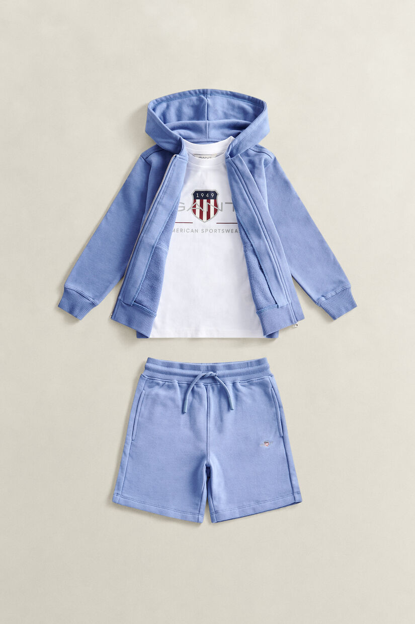 Ensemble sweat &agrave; capuche zipp&eacute;, t-shirt et pantalon de jogging Shield Gar&ccedil;on