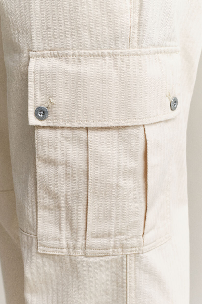 Pantalon cargo &agrave; chevrons