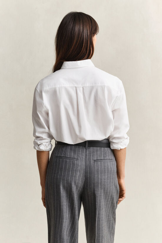 Chemise coupe d&eacute;contract&eacute;e en popeline classique