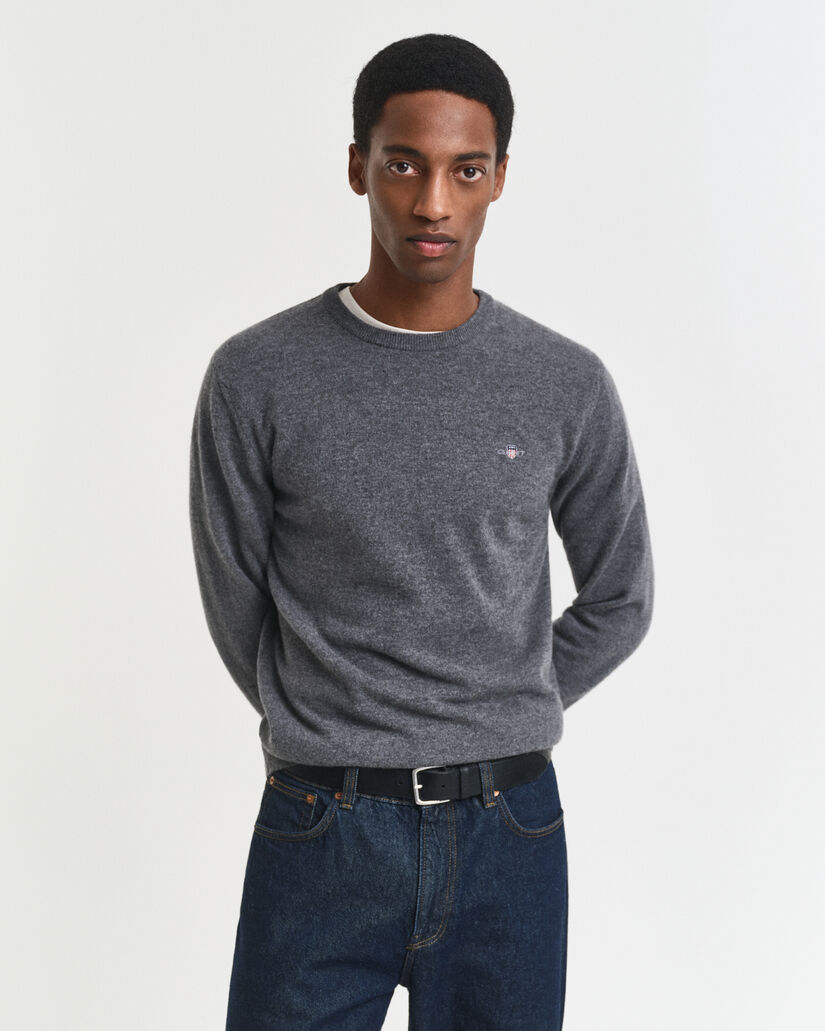 Pull ras du cou en laine d'agneau ultrafine