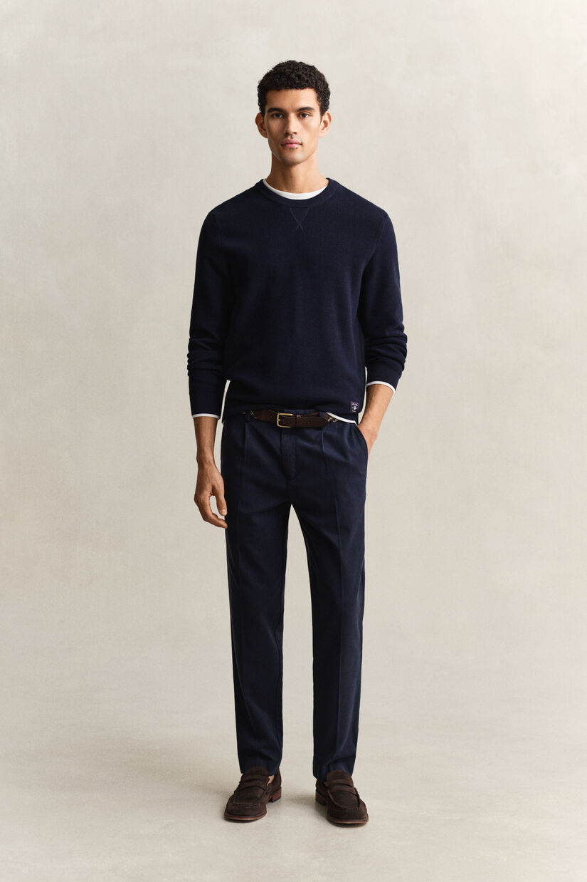Pantalon en lyocell m&eacute;lang&eacute;