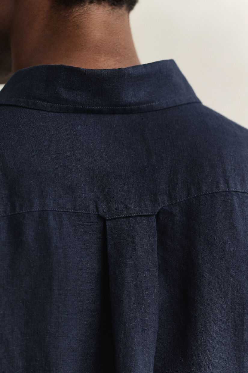 Chemise &agrave; manches courtes en lin